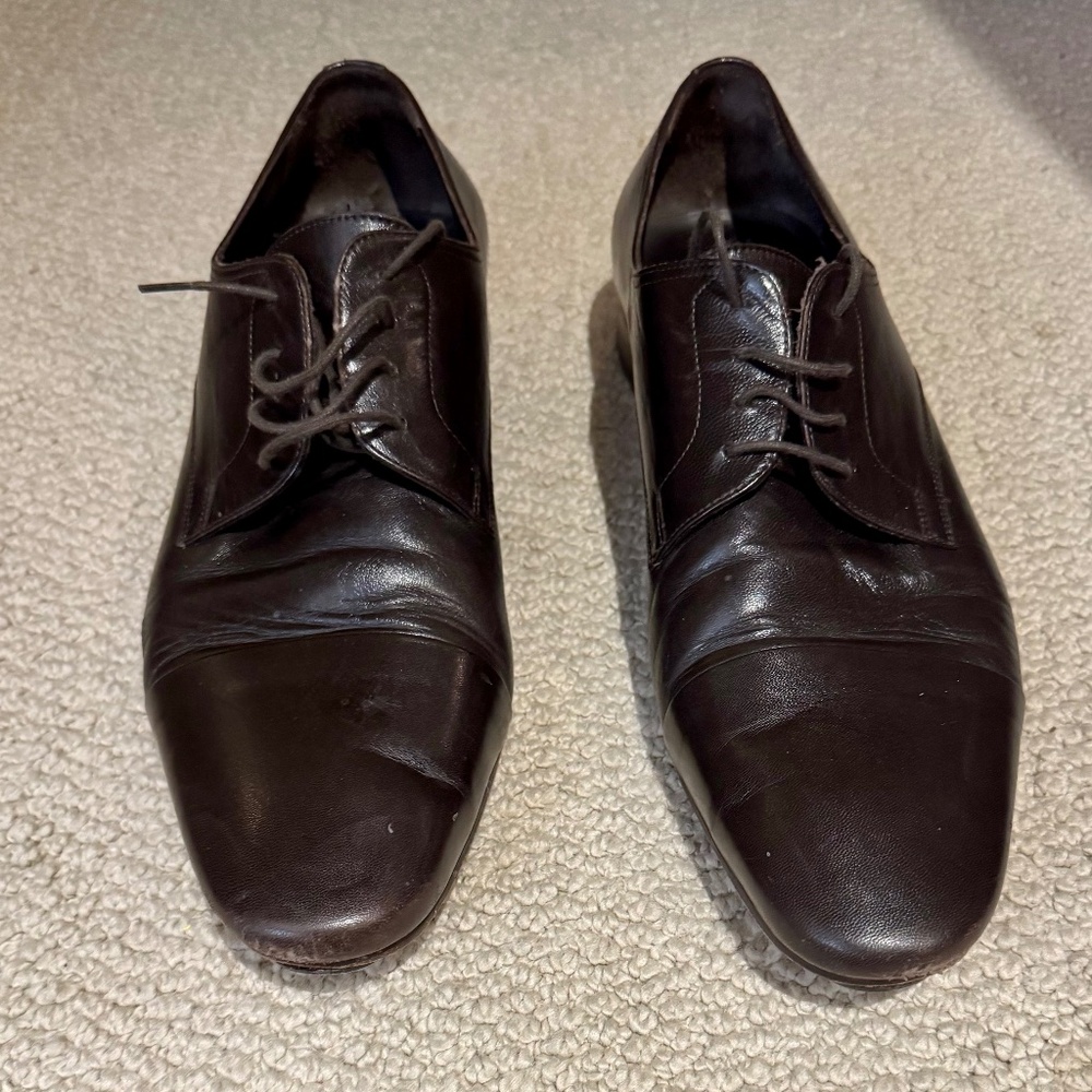 Bruno Magli size 11.5 brown dress shoes